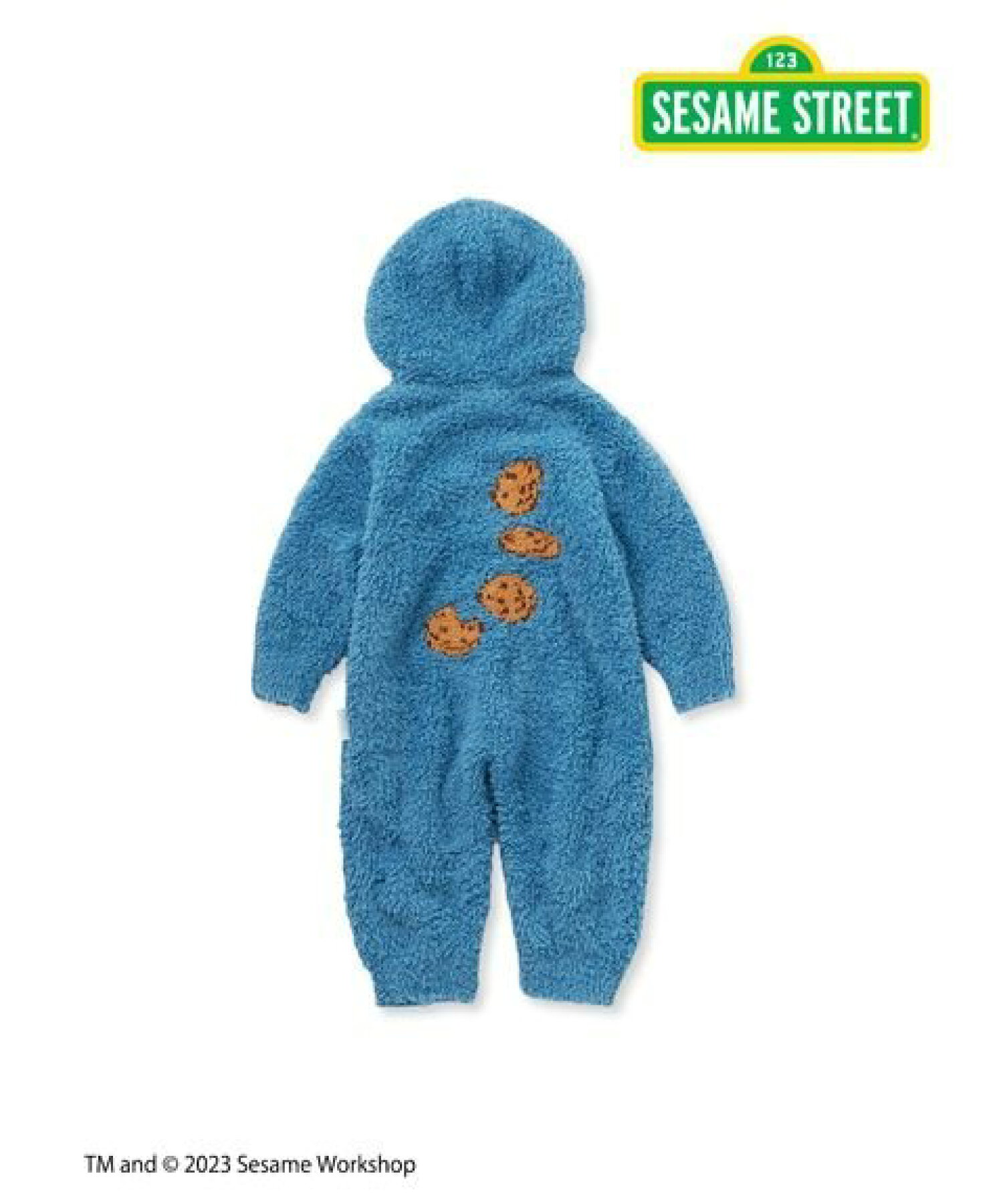 【SESAME STREET】【BABY】クッキーモンスターロンパース